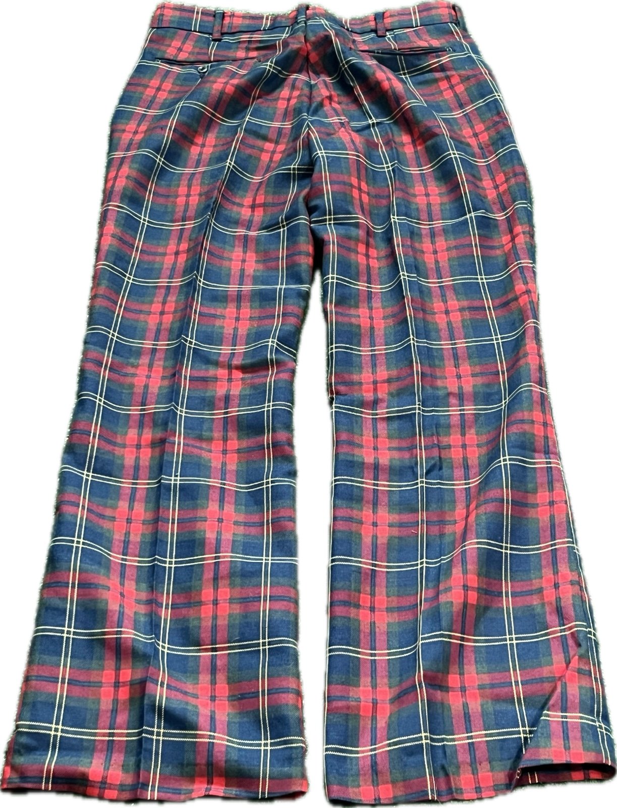 Vintage 70s Wrangler Bell Bottom Plaid Pants