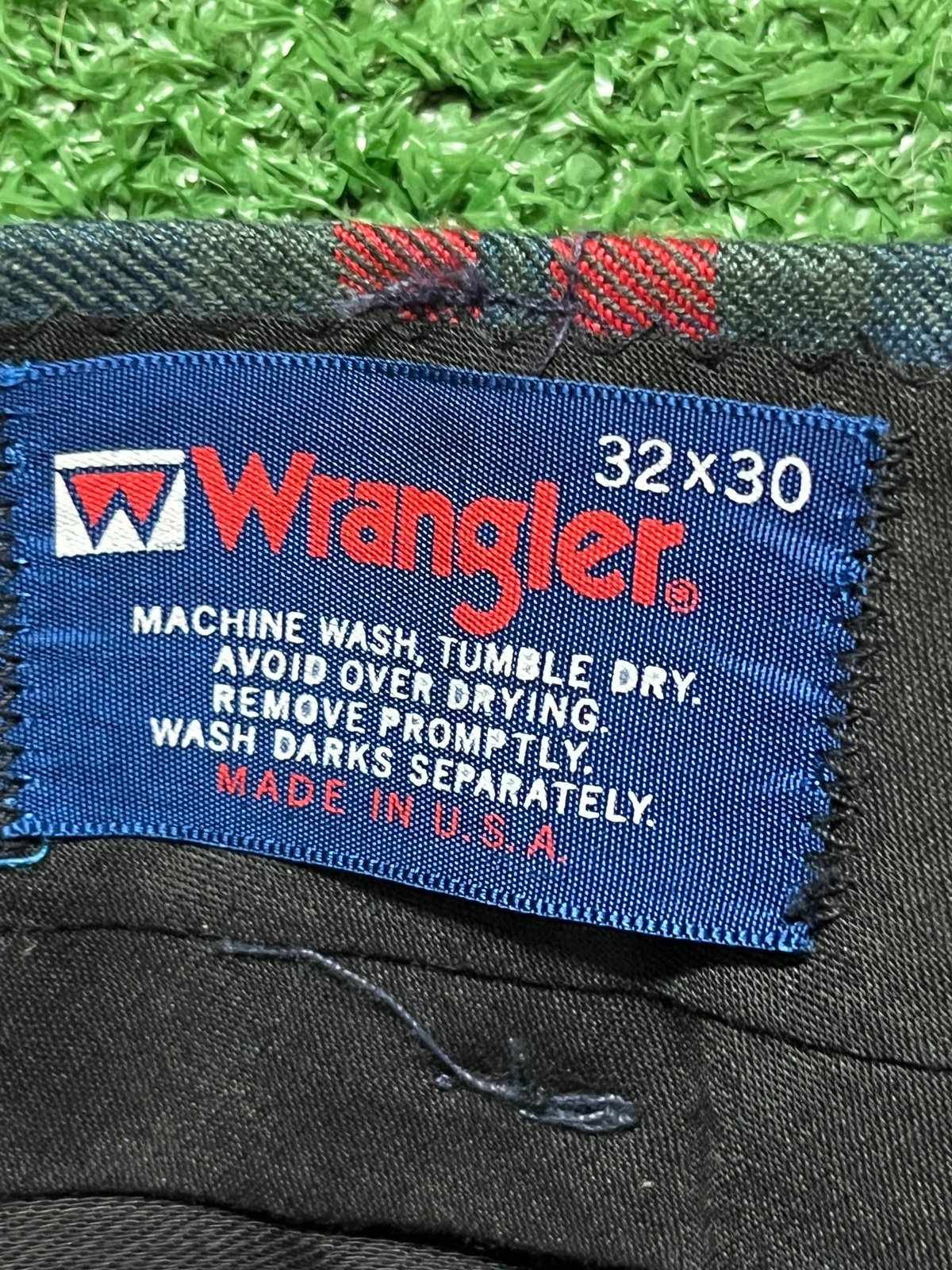 Vintage 70s Wrangler Bell Bottom Plaid Pants