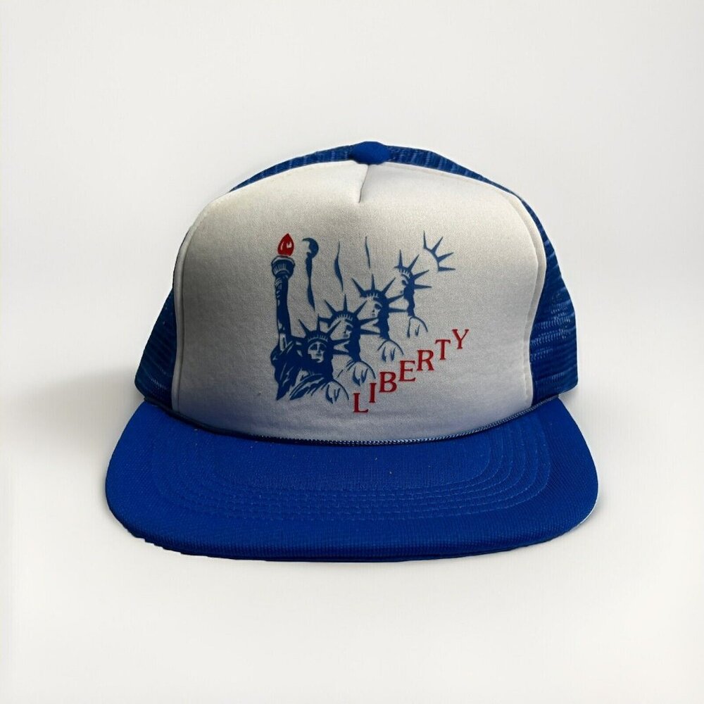 Vintage 80s Statue of Liberty Trucker Hat