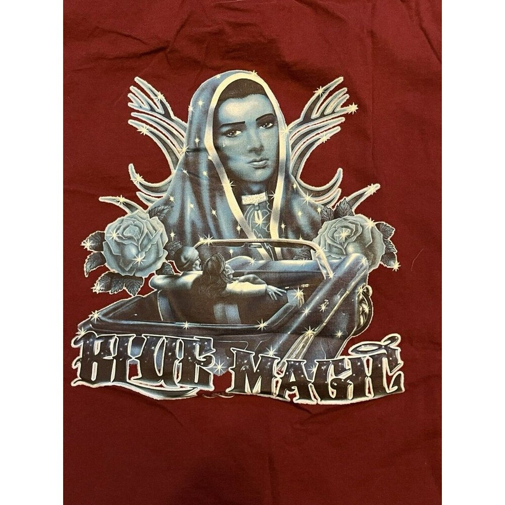 Vintage Y2K Low Rider Virgin Mary Jerzees T Shirt